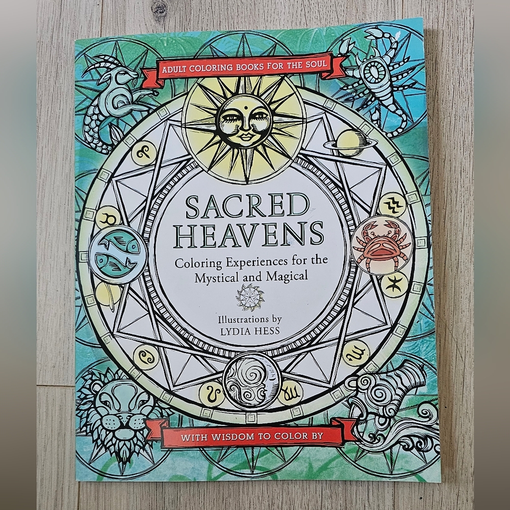 Sacred Heavens Adult Coloring Book